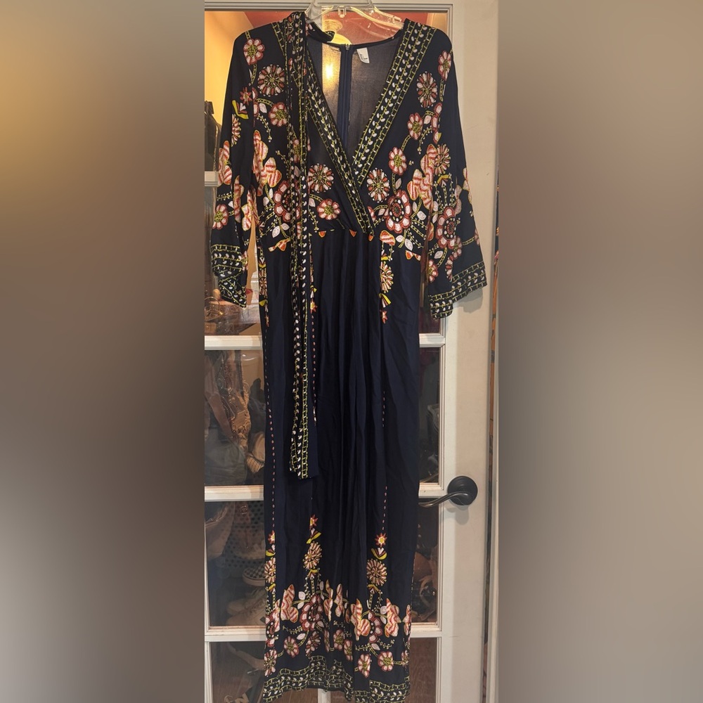Floral Black Jumpsuit - Picture 4 of 7